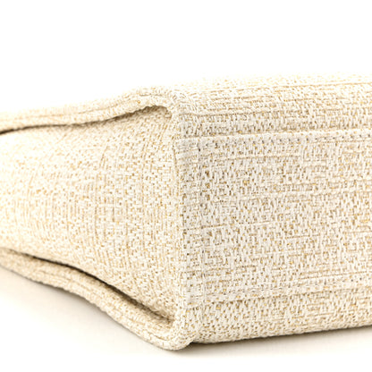Chanel Lurex Boucle Mini Deauville Tote White 9 of 10
