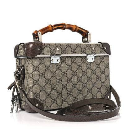 Gucci GG Supreme Monogram Globe-Trotter Beauty Case Brown 3 of 10