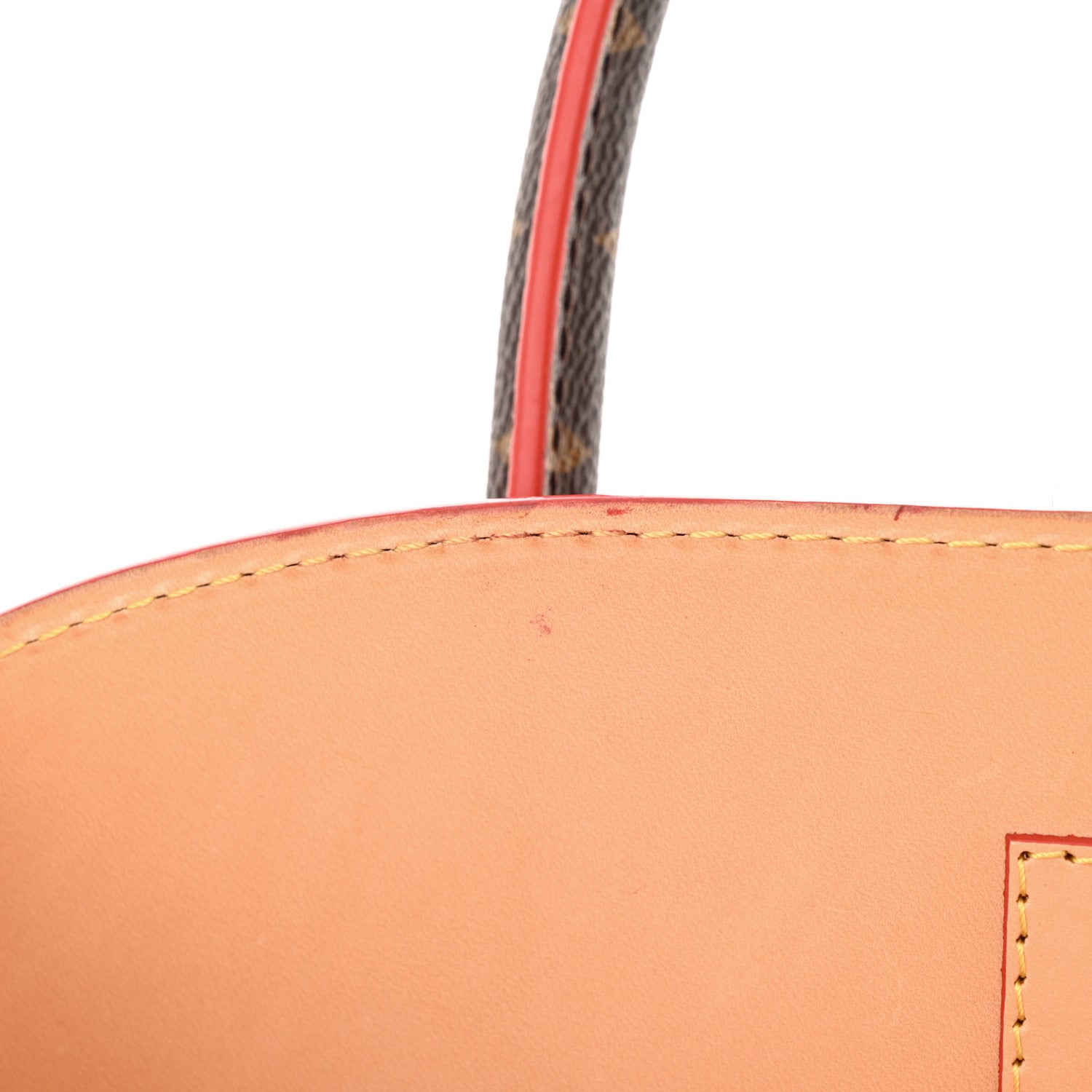Louis Vuitton Monogram Calf Hair Spikes Iconoclasts Christian Louboutin Tote Red 11 of 15