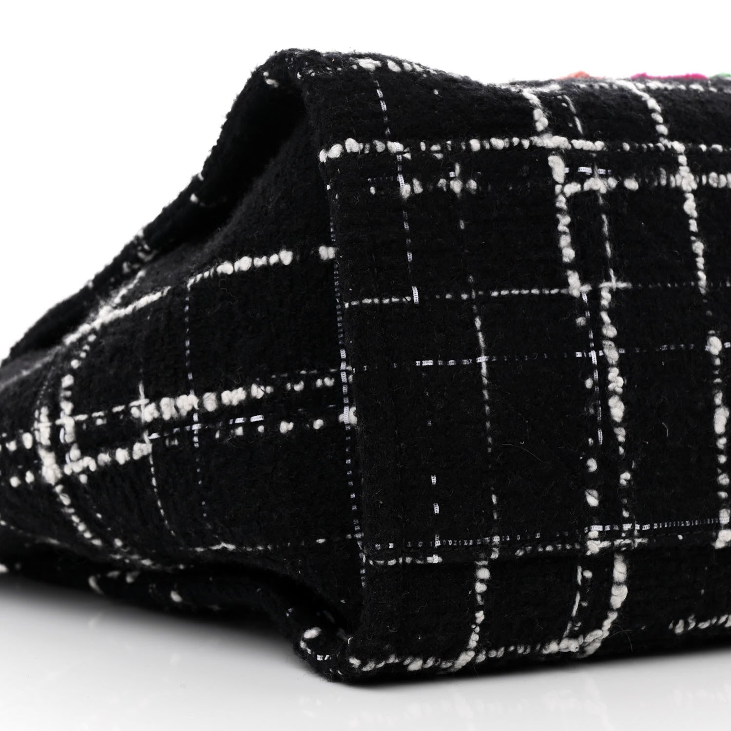 Chanel Tweed Medium Deauville Tote Black White Multicolor 11 of 12