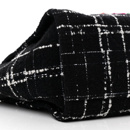 Chanel Tweed Medium Deauville Tote Black White Multicolor 11 of 12