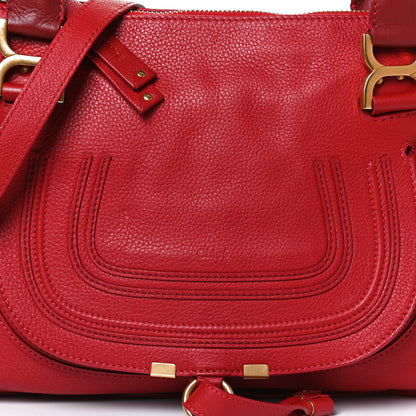 Chloe Calfskin Medium Marcie Satchel Red 8 of 12