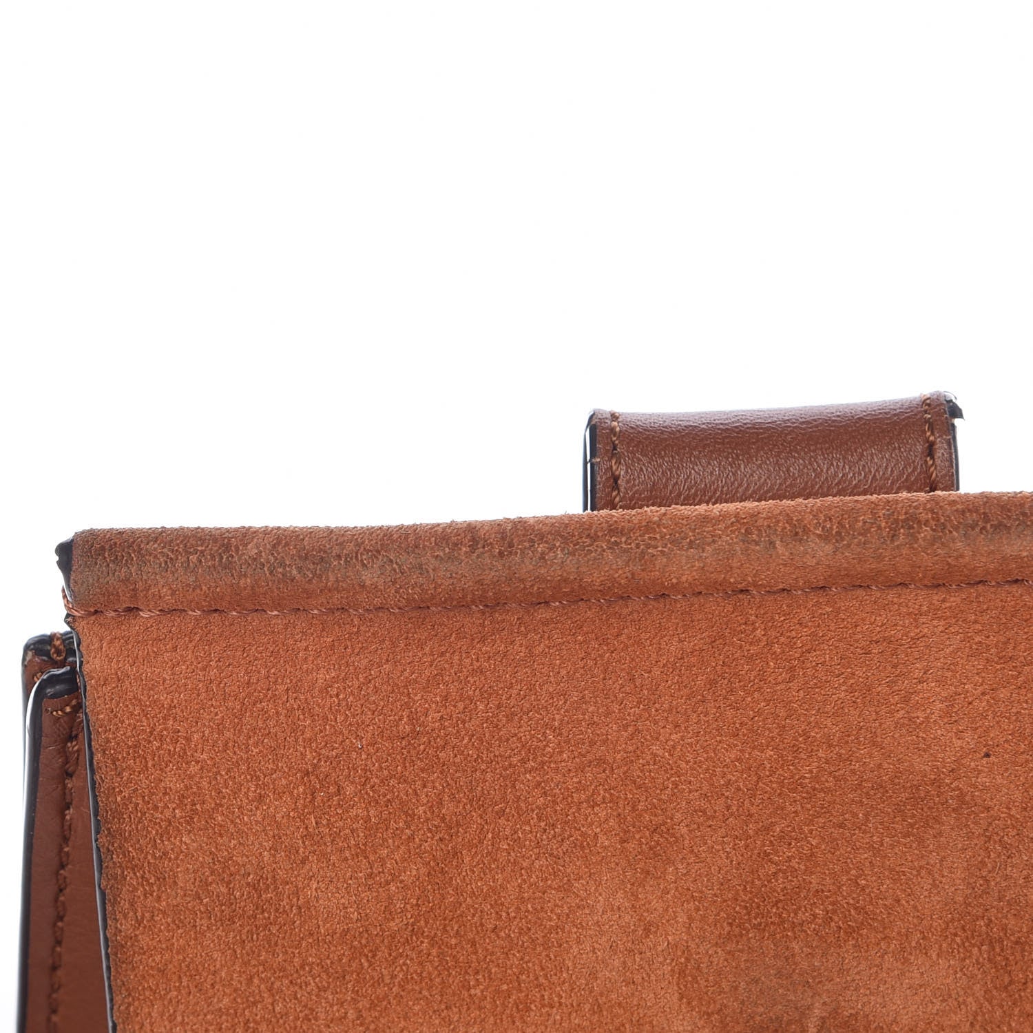 Chloe Suede Calfskin Mini Faye Bracelet Bag Tobacco 12 of 13