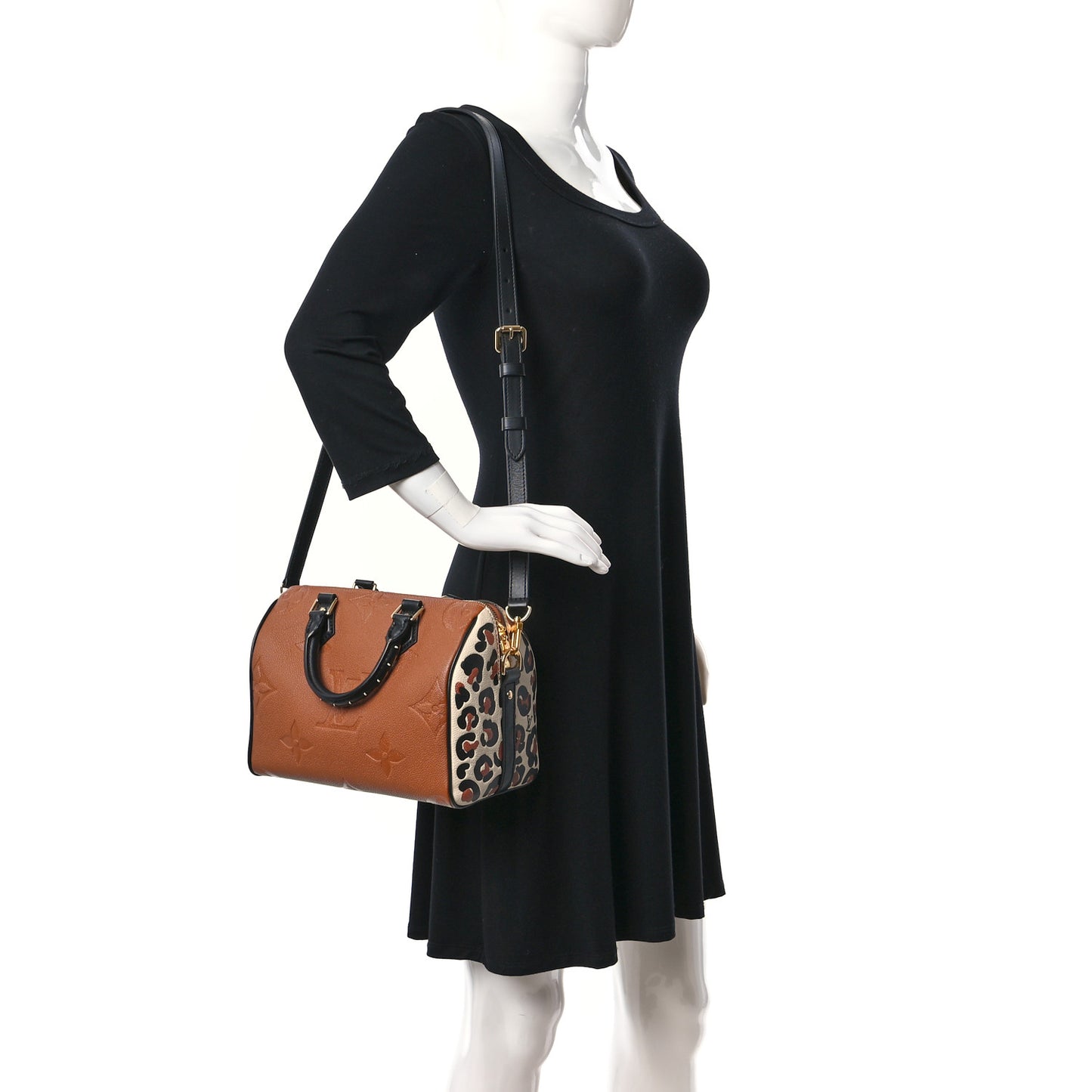 Empreinte Monogram Giant Wild At Heart Speedy Bandouliere 25 Caramel