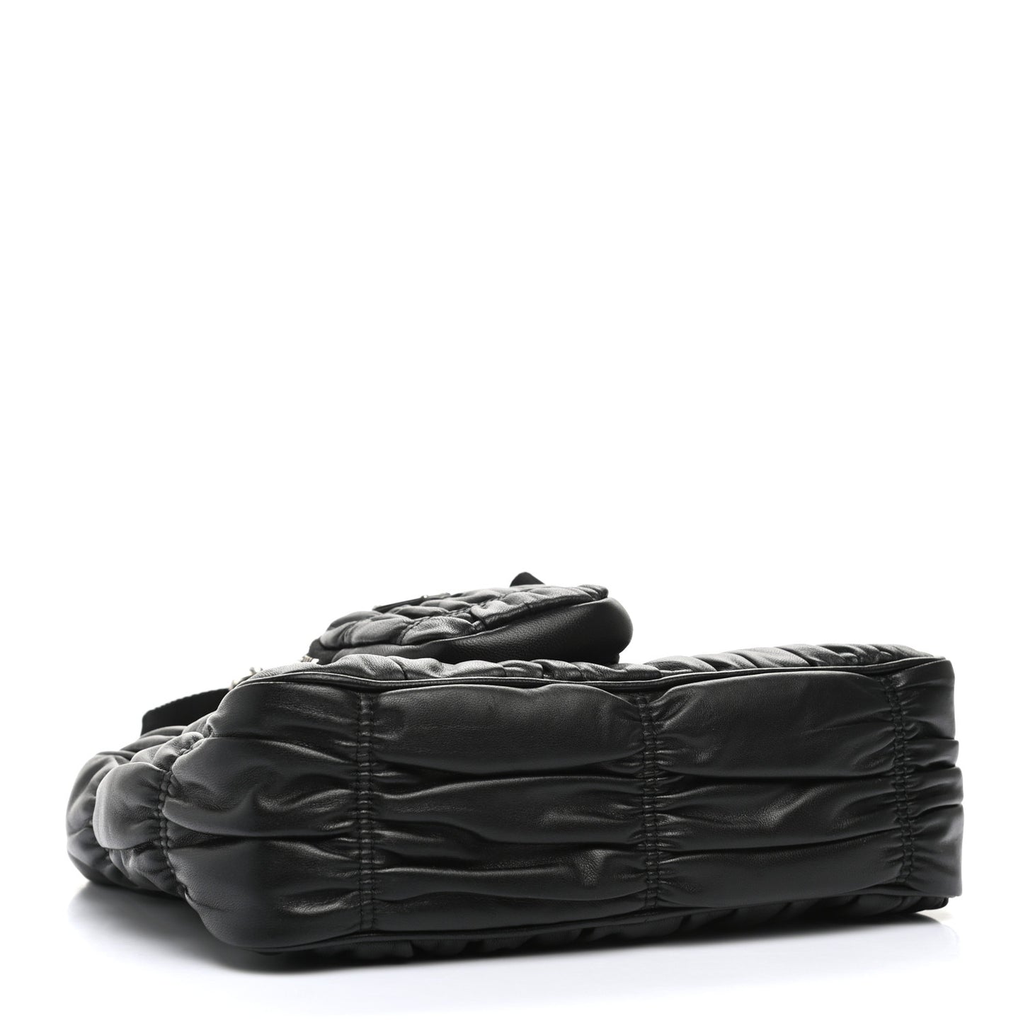 Nappa Gaufre Re-Edition 2005 Shoulder Bag Black
