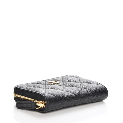 Chanel Caviar Quilted Zip Coin Purse Black 4 of 8