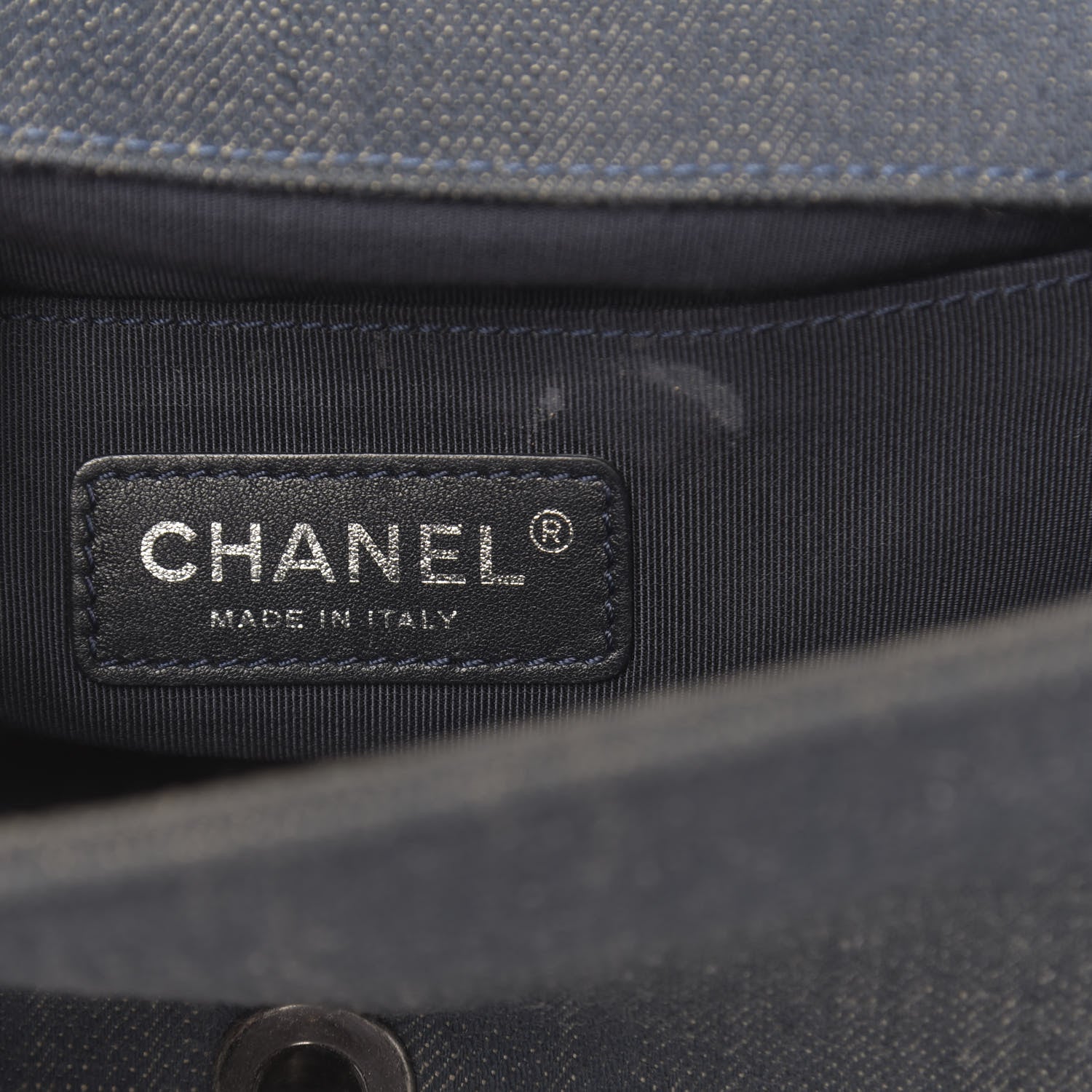Chanel Denim Chevron Small Boy Flap Light Blue 6 of 16