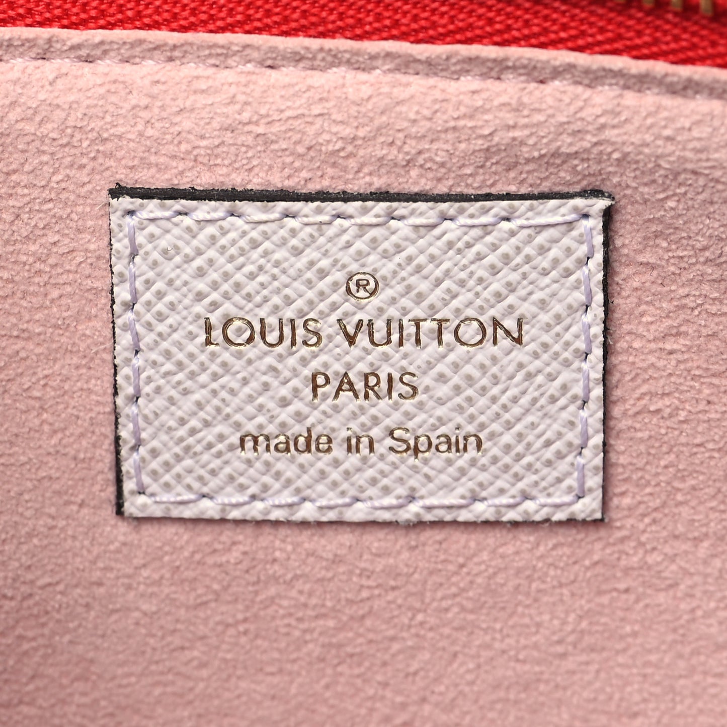Monogram Giant Double Zip Pochette Rouge