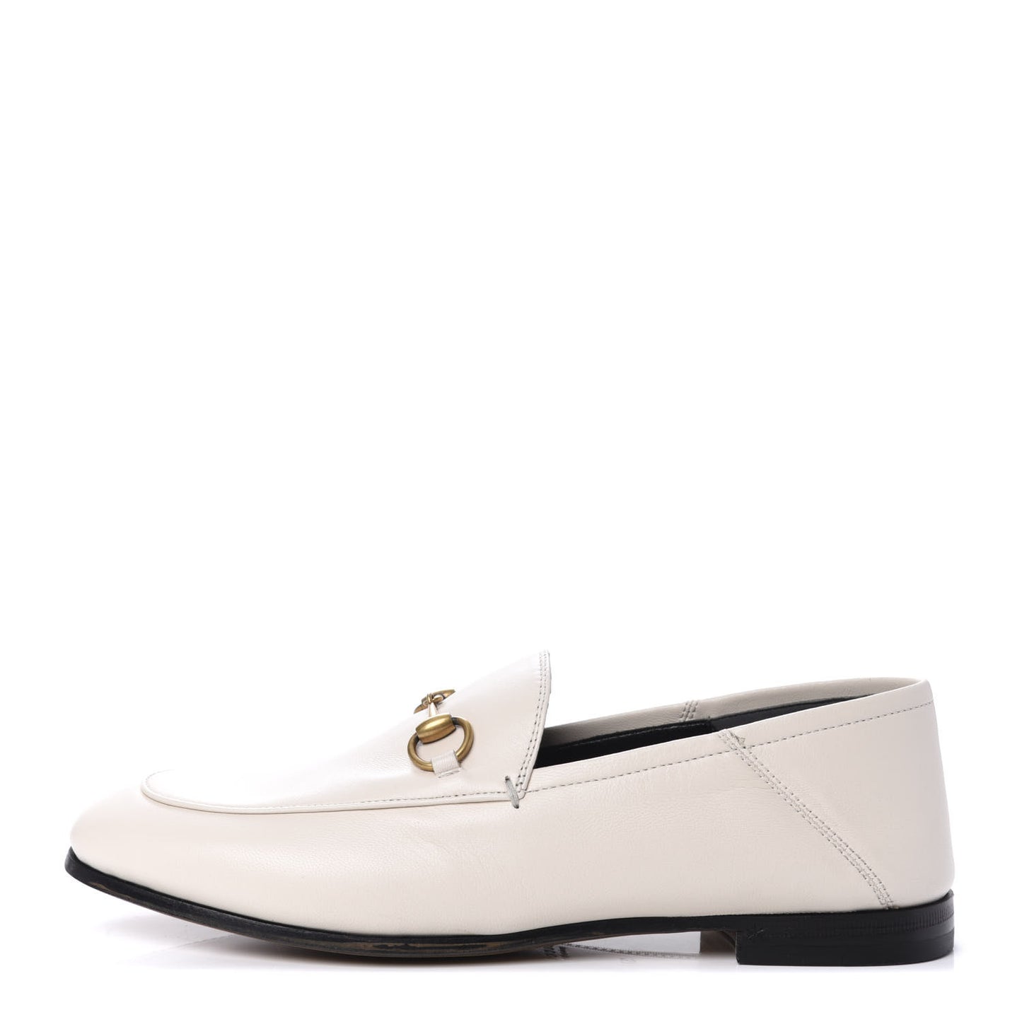 Lambskin Womens Brixton Horsebit Loafers 37 Mystic White