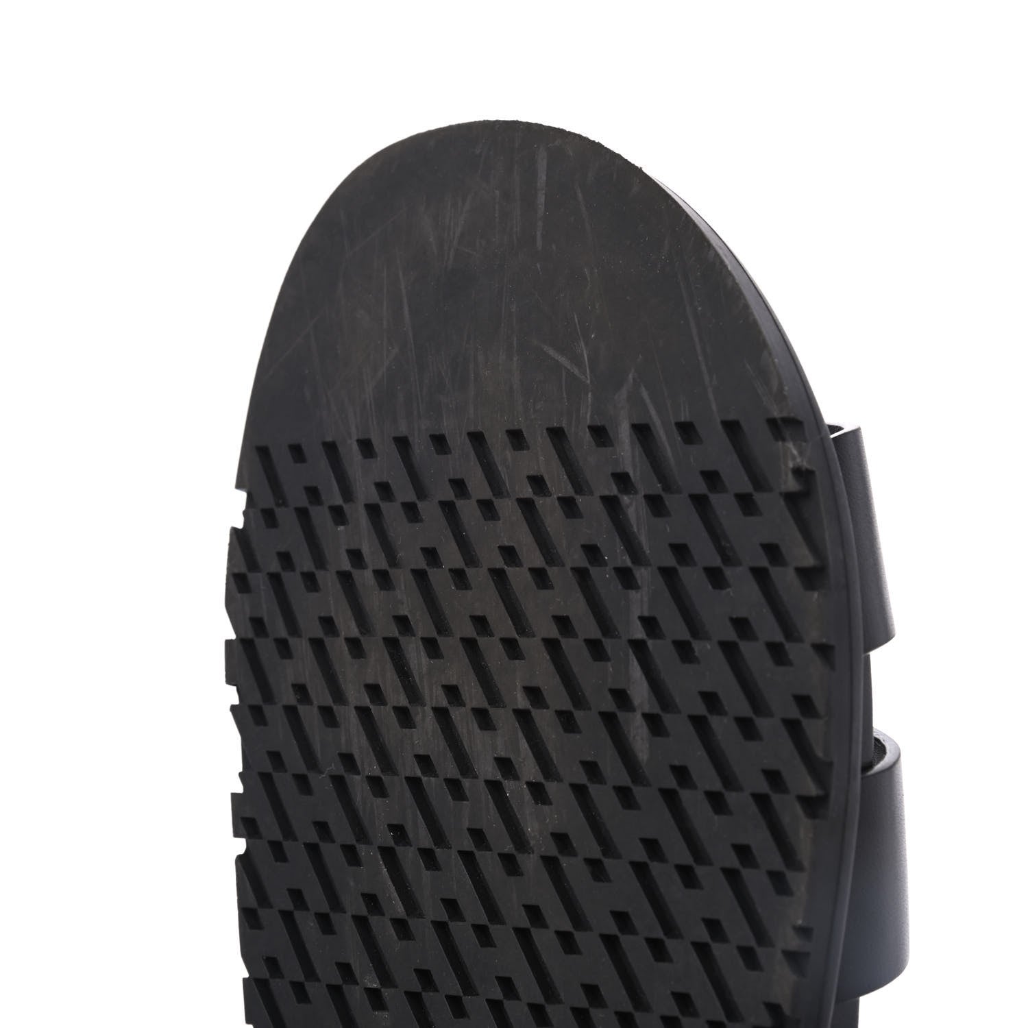 Hermes Calfskin Mens Takara Sandals 42 Black 13 of 15