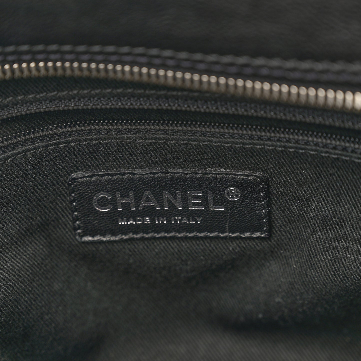 Calfskin Small Diamond Stitch Tote Black