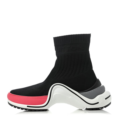 Louis Vuitton Stretch Textile LV Archlight Sneaker Boots 40.5 Fuchsia Black 1 of 8
