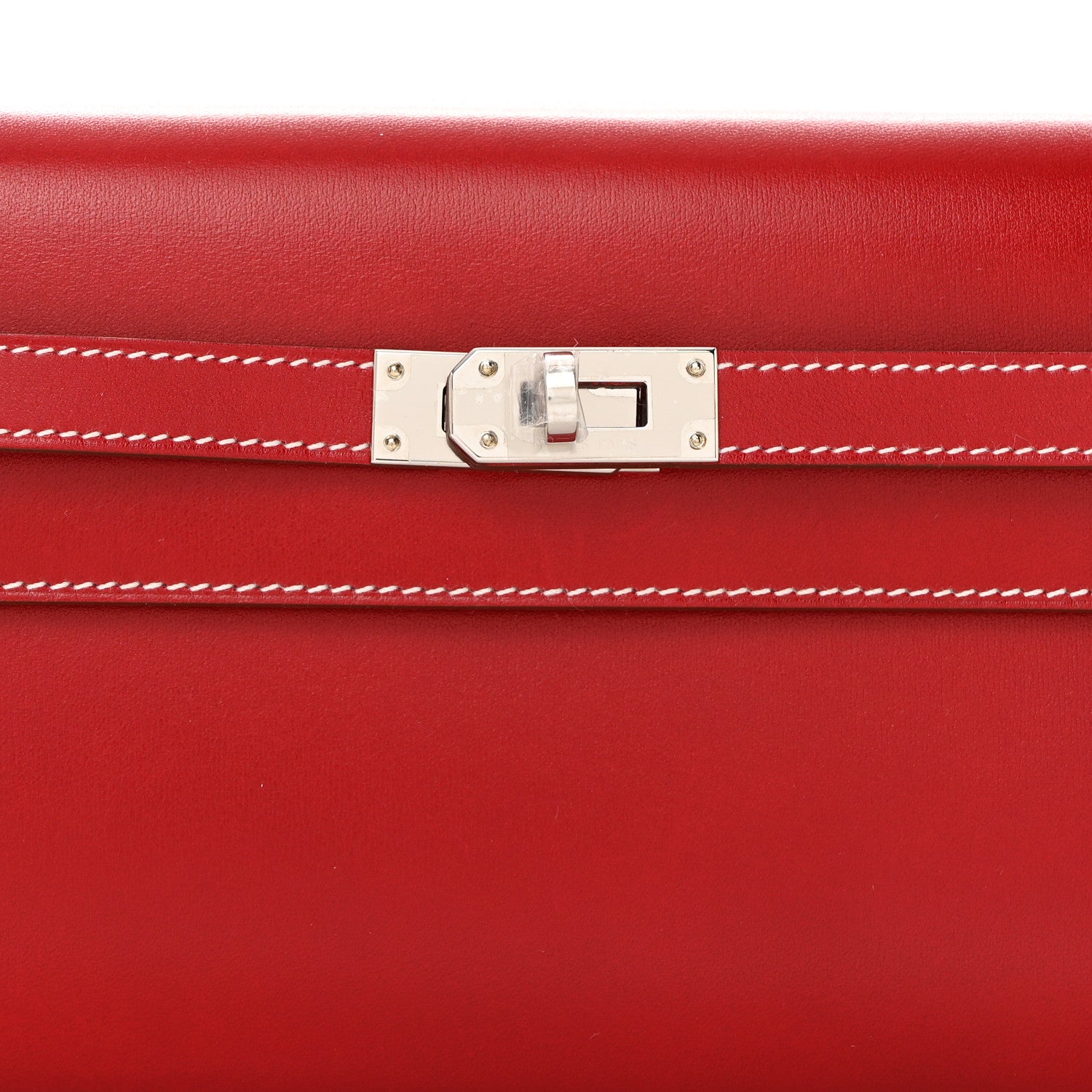 Hermes Box Kelly Wallet To Go Rock Rouge Piment 7 of 10