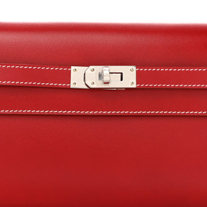 Hermes Box Kelly Wallet To Go Rock Rouge Piment 7 of 10