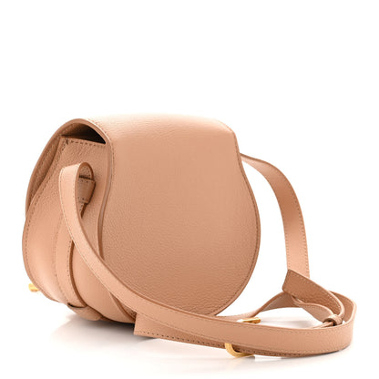 Chloe Grained Calfskin Small Marcie Saddle Bag Wood Rose 3 of 10