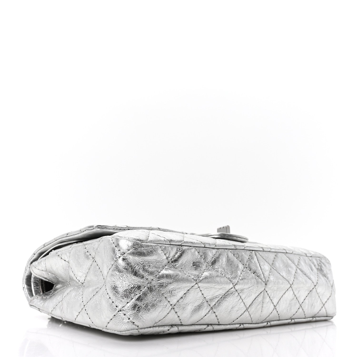 Chanel Metallic Aged Calfskin Quilted 2.55 Reissue 226 Flap Silver 7 of 19