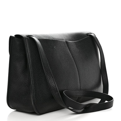 Hermes Taurillon Clemence Halzan 31 GM Black 3 of 11