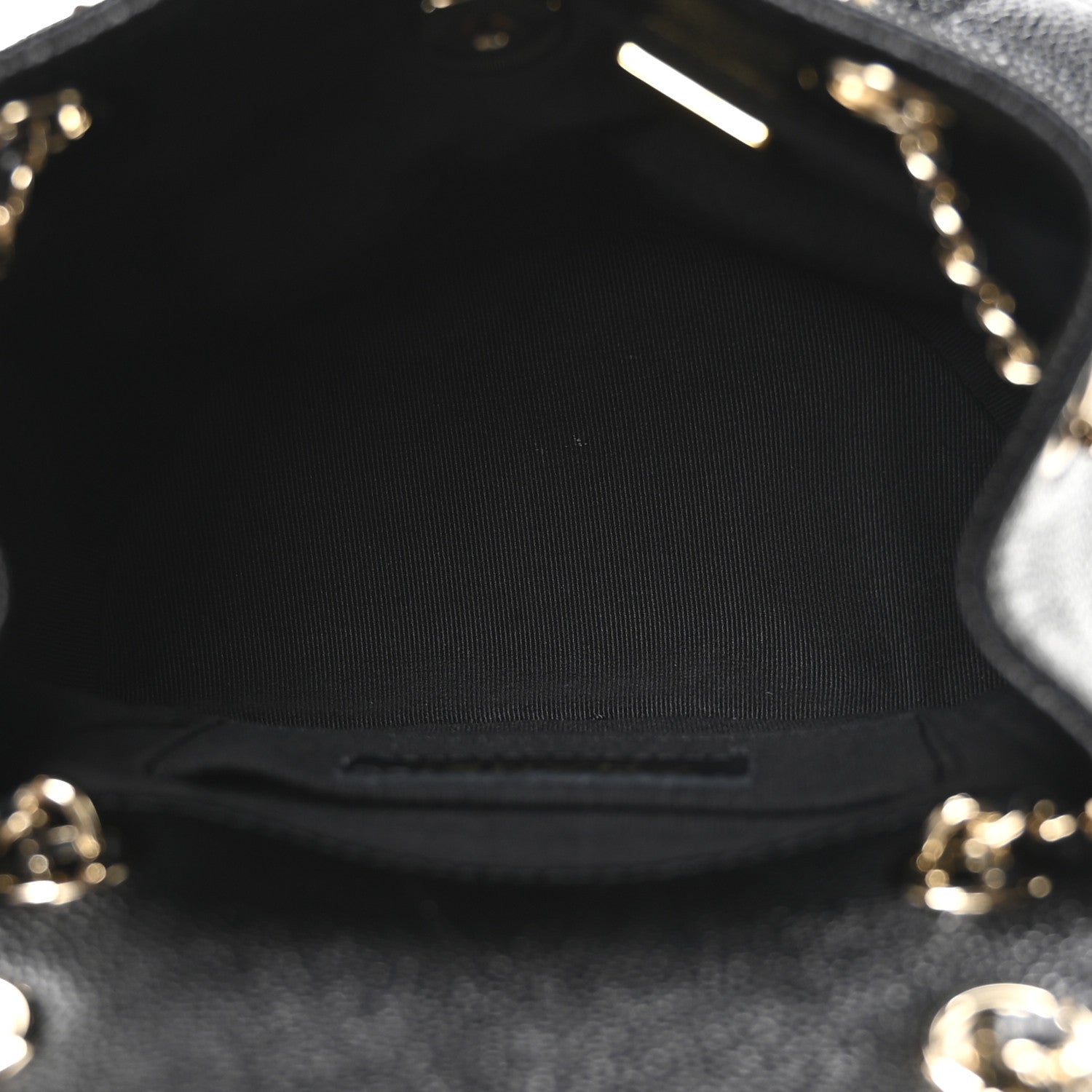 Chanel Shiny Caviar Quilted Small Duma Pockets Drawstring Backpack Black 5 of 11