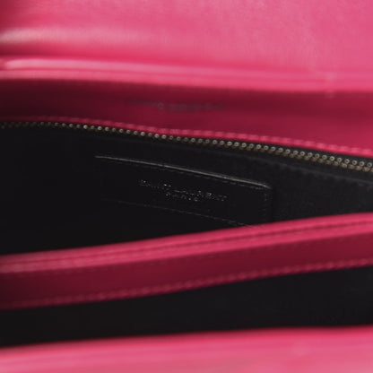 Saint Laurent Calfskin Y Quilted Monogram Toy Loulou Crossbody Bag Freesia 8 of 9