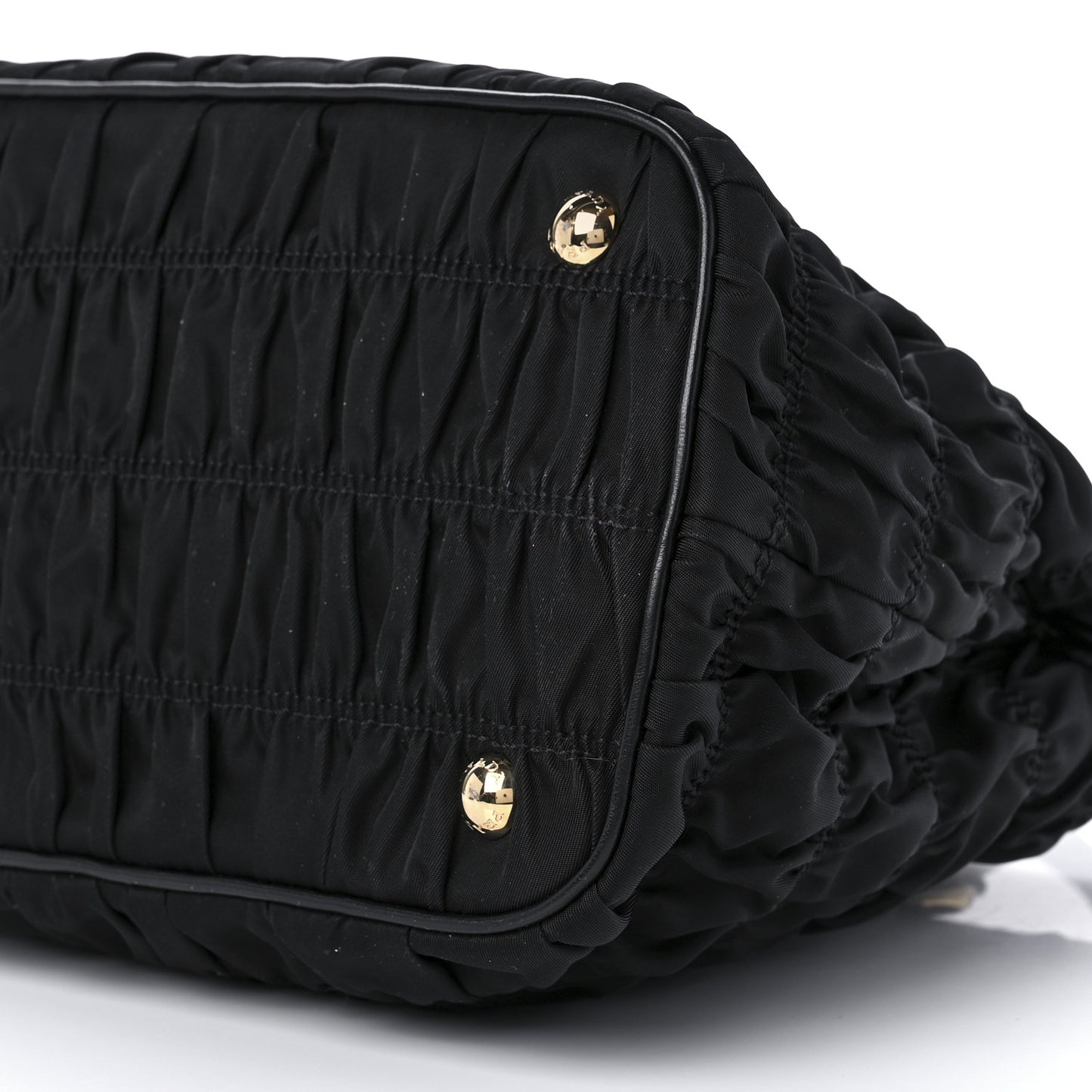 Tessuto Nylon Gaufre Small Tote Black