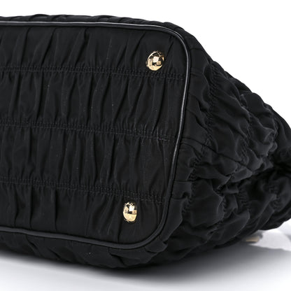 Prada Tessuto Nylon Gaufre Small Tote Black 8 of 8