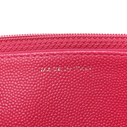 Chanel Caviar Quilted Boy Wallet On Chain WOC Fuchsia 6 of 10