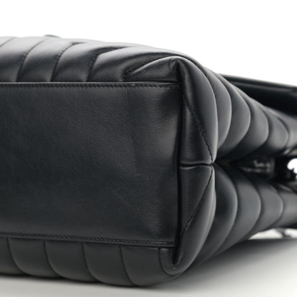 Saint Laurent Calfskin Y Quilted Monogram Medium Loulou Chain Satchel Black 12 of 15