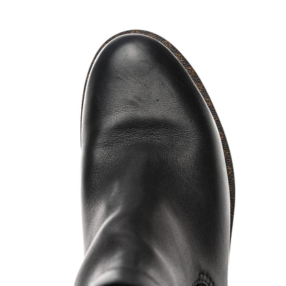 Louis Vuitton Calfskin Monogram Discovery Flat Ankle Boots 38 Black 9 of 10