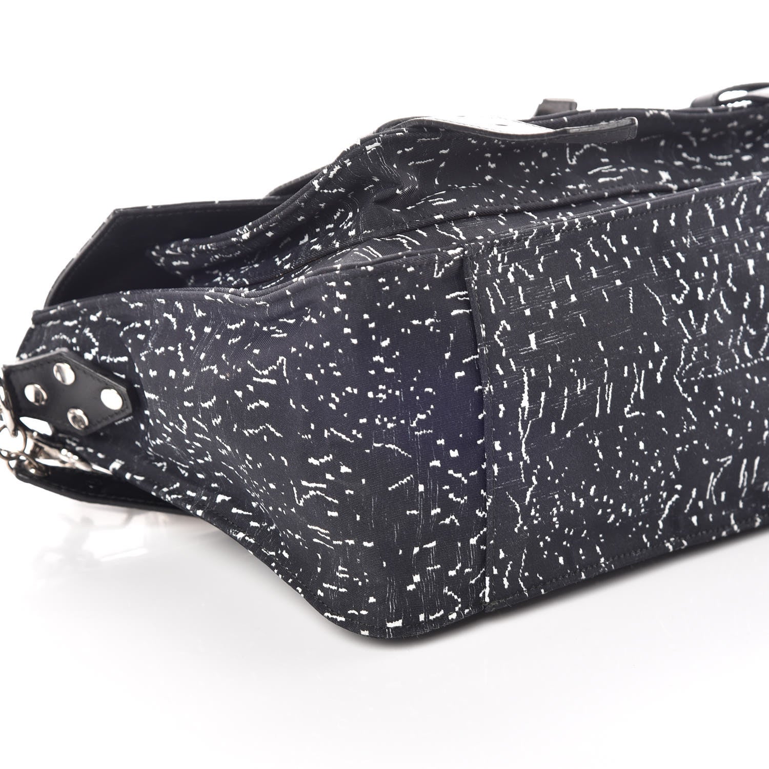 Proenza Schouler Nylon Printed Medium PS1 Satchel Black 5 of 9