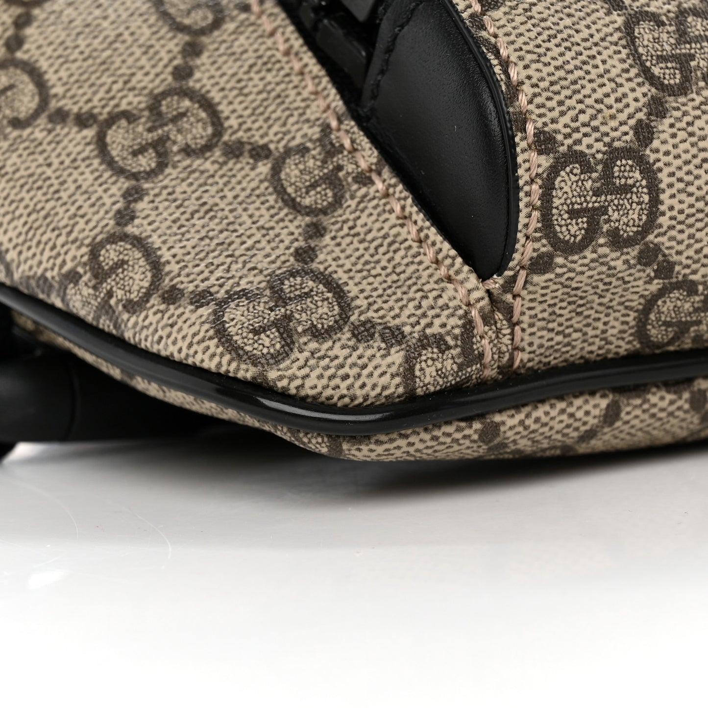 GG Supreme Monogram Belt Bag Black