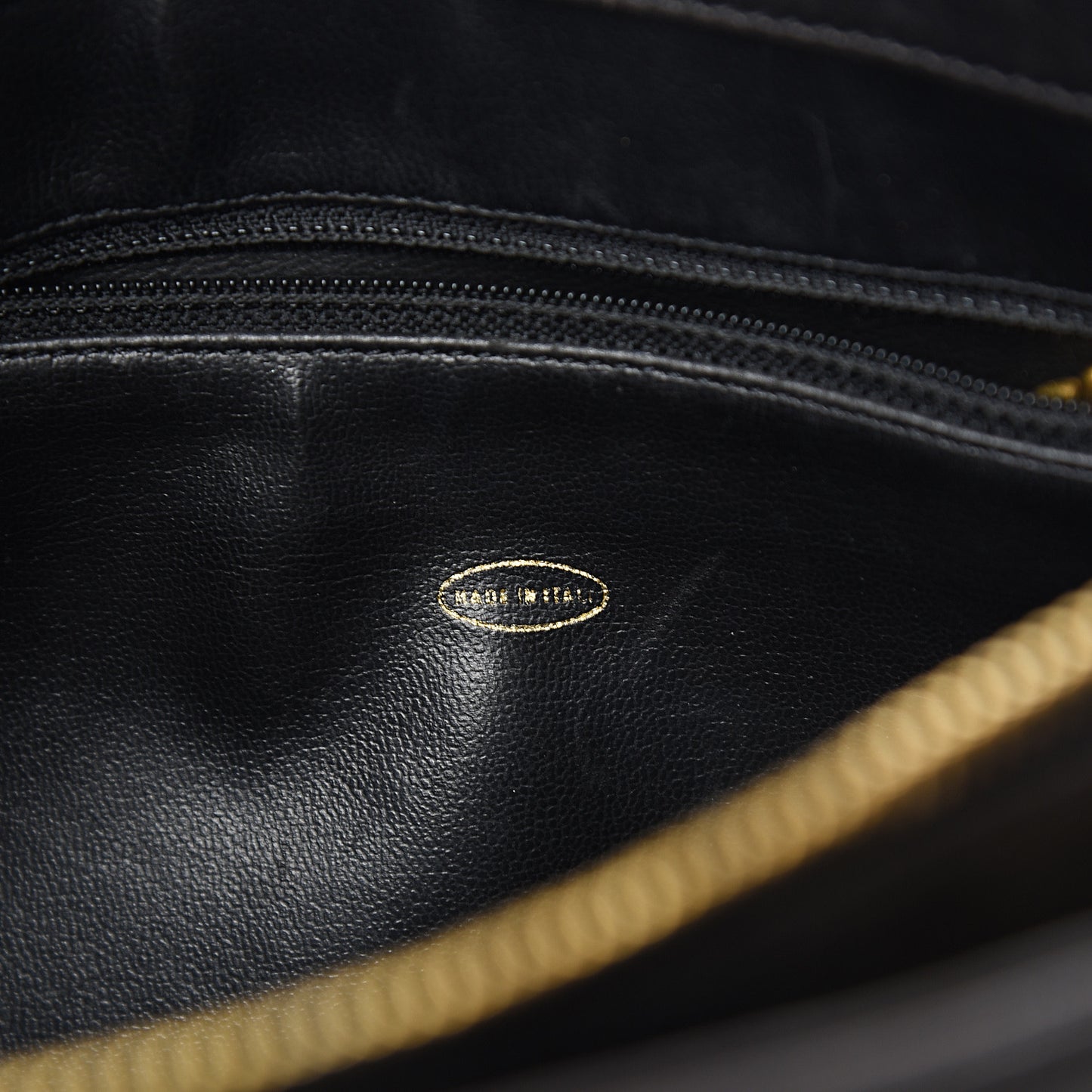 Lambskin CC Flap Shopping Tote Black
