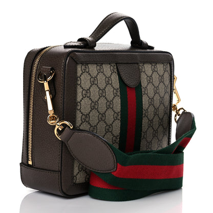 Gucci GG Supreme Web Small Ophidia Top Handle Shoulder Bag Brown 3 of 11