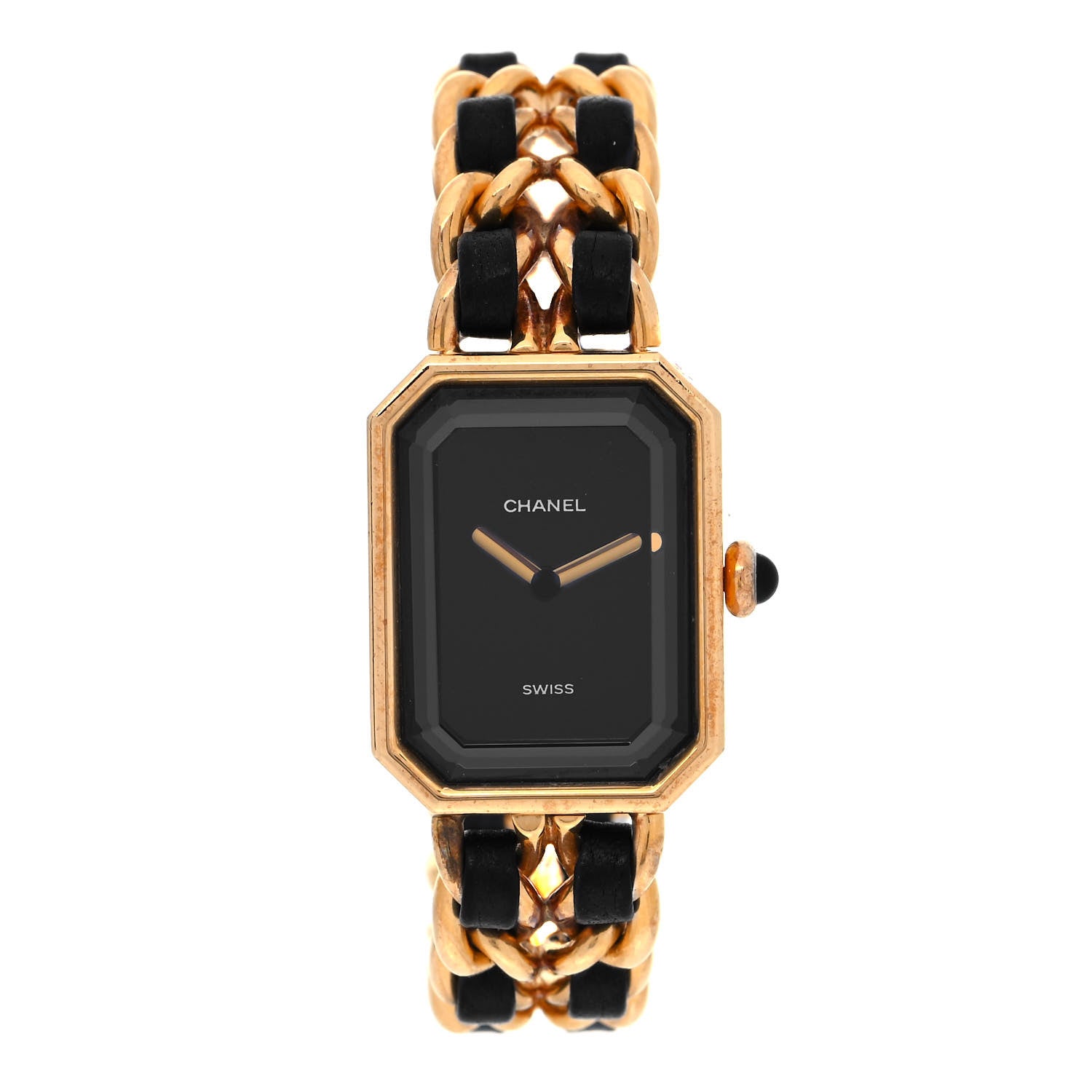 Chanel Stainless Steel Lambskin 20mm Chain Premiere Quartz Watch Gold M 1 of 5