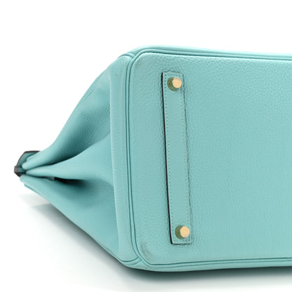 Hermes Togo Birkin 35 Bleu Atoll 8 of 13