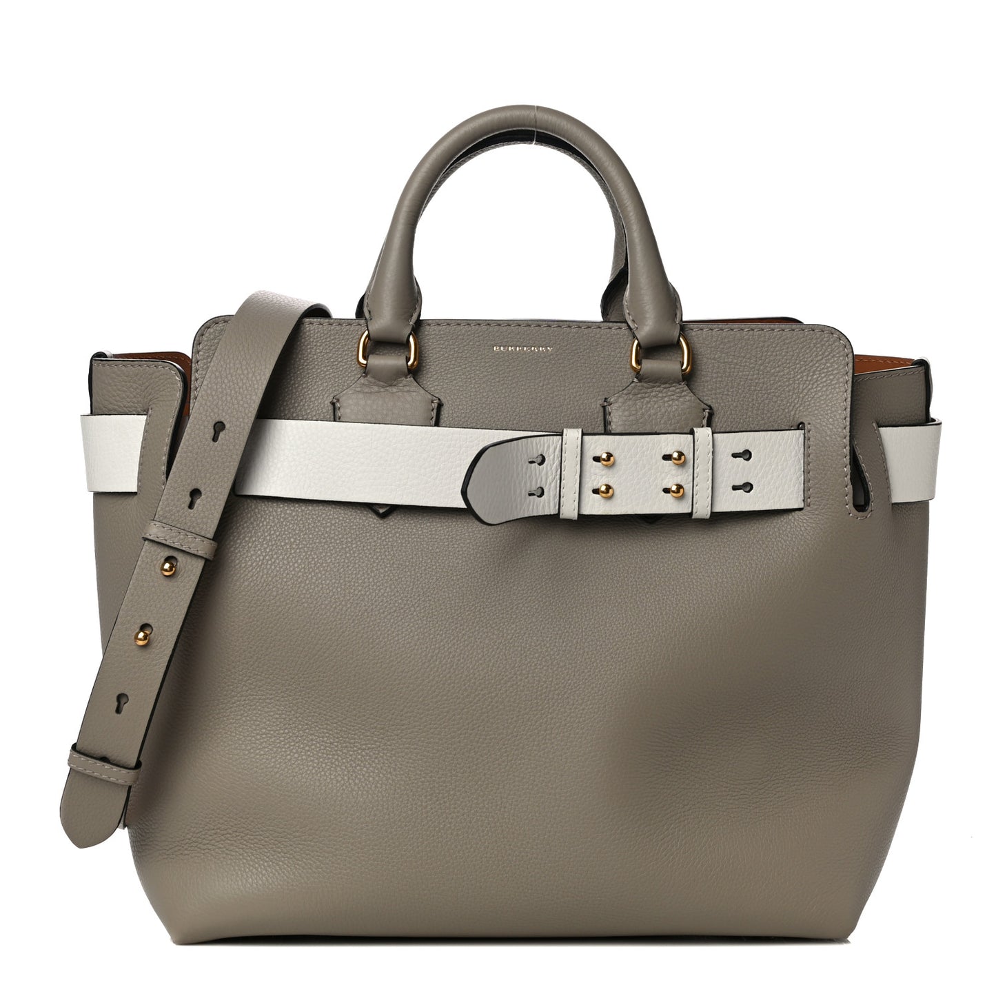 Soft Grain Calfskin Medium Belt Bag Mineral Grey