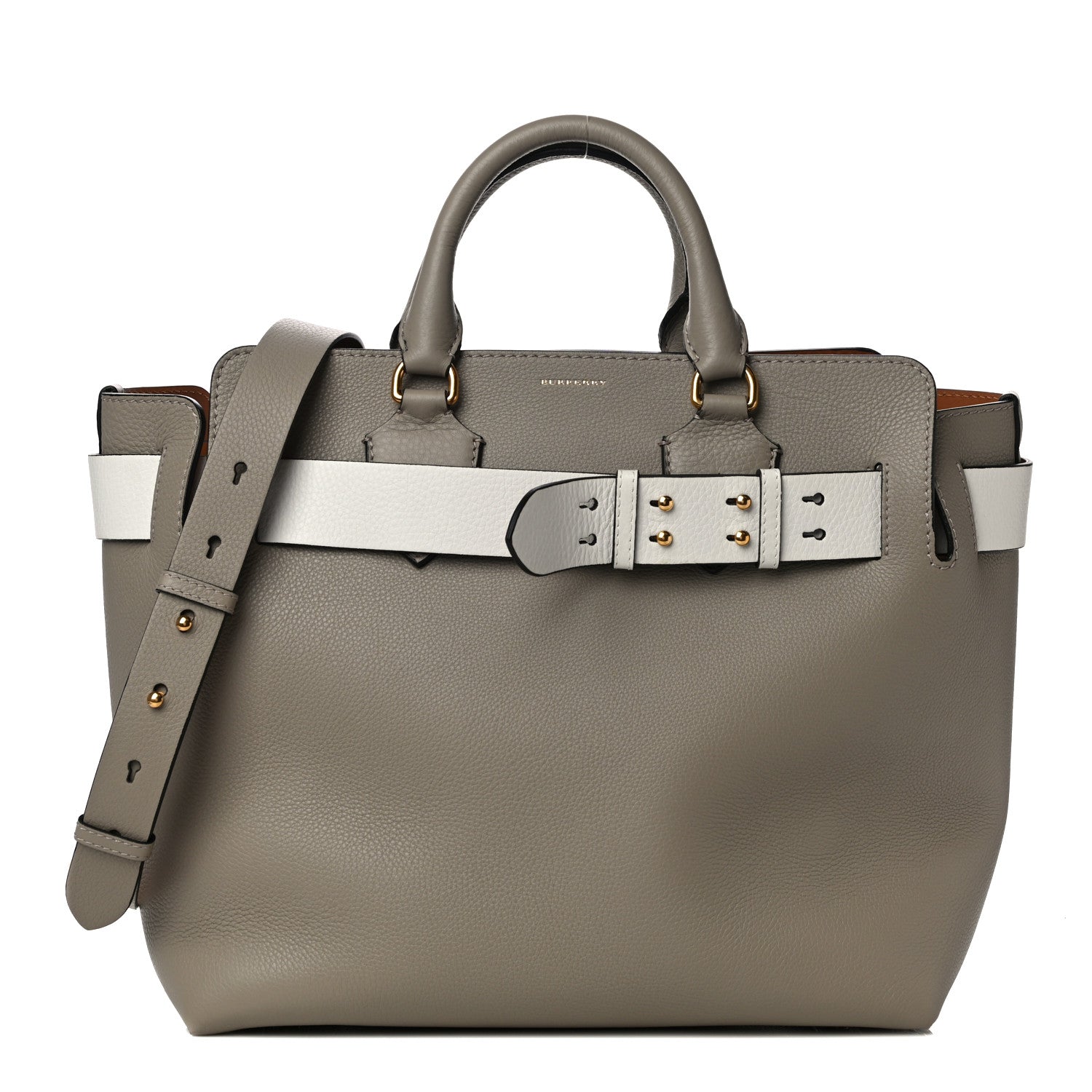 Burberry Soft Grain Calfskin Medium Belt Bag Mineral Grey 1 of 8