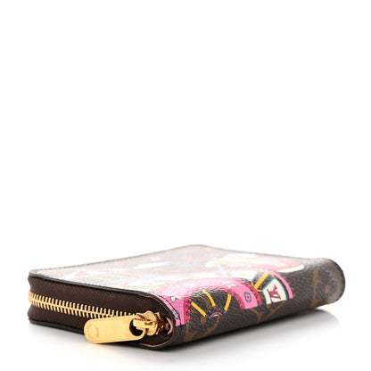 Louis Vuitton Monogram 2020 Christmas Animation Big Wheel Zippy Coin Purse Rose Ballerine 4 of 7