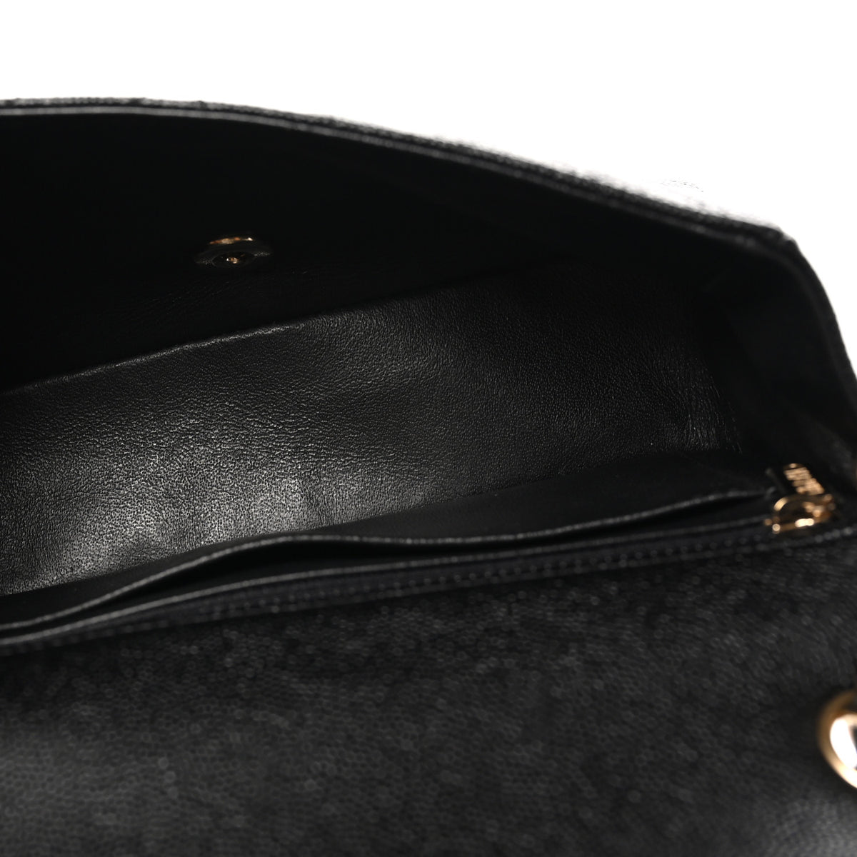 Chanel Caviar Chevron Quilted Mini Rectangular Flap Black 4 of 9
