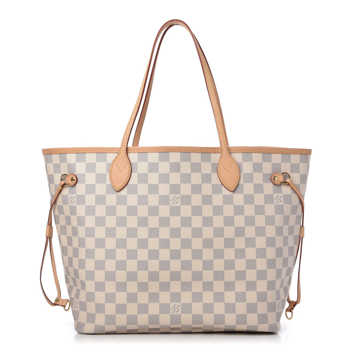 Louis Vuitton Damier Azur Neo Neverfull MM Rose Ballerine 1 of 11