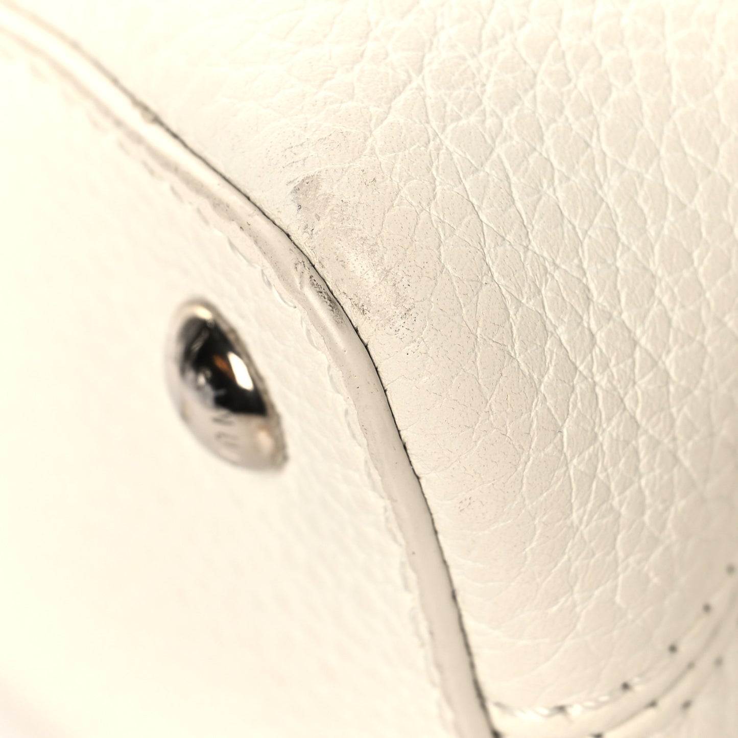 Taurillon Mini Capucines Monochrome  White