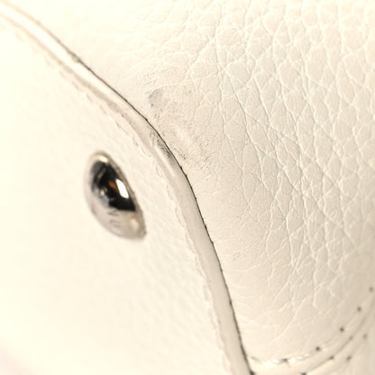 Louis Vuitton Taurillon Mini Capucines Monochrome  White 10 of 12