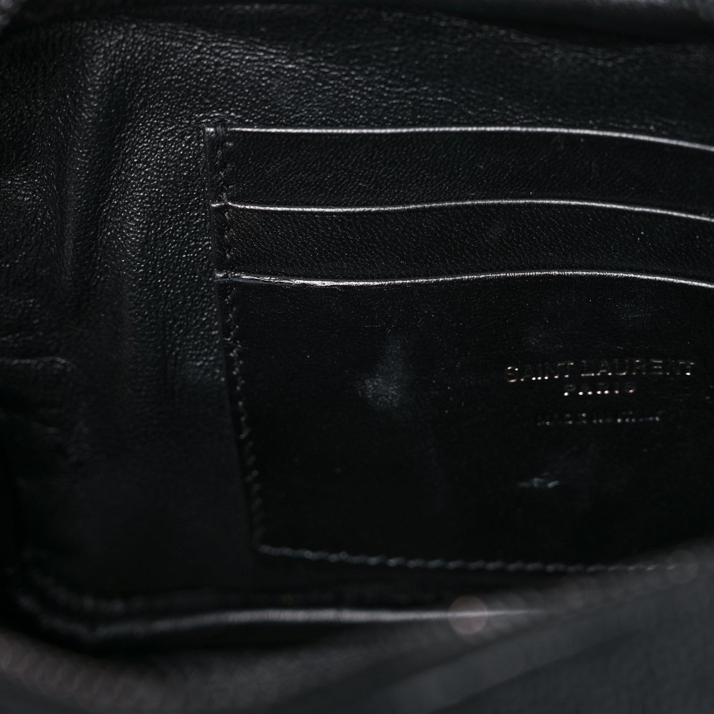 Grain De Poudre Matelasse Monogram Mini Lou Camera Bag Black