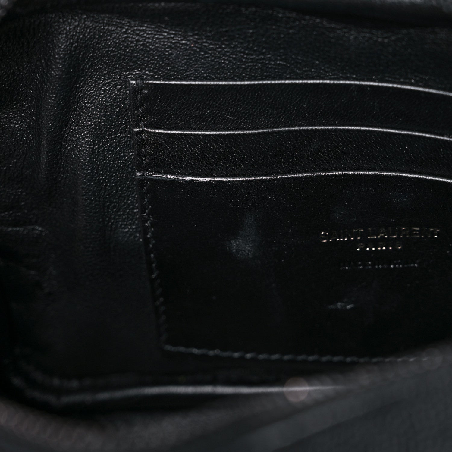 Saint Laurent Grain De Poudre Matelasse Monogram Mini Lou Camera Bag Black 11 of 15