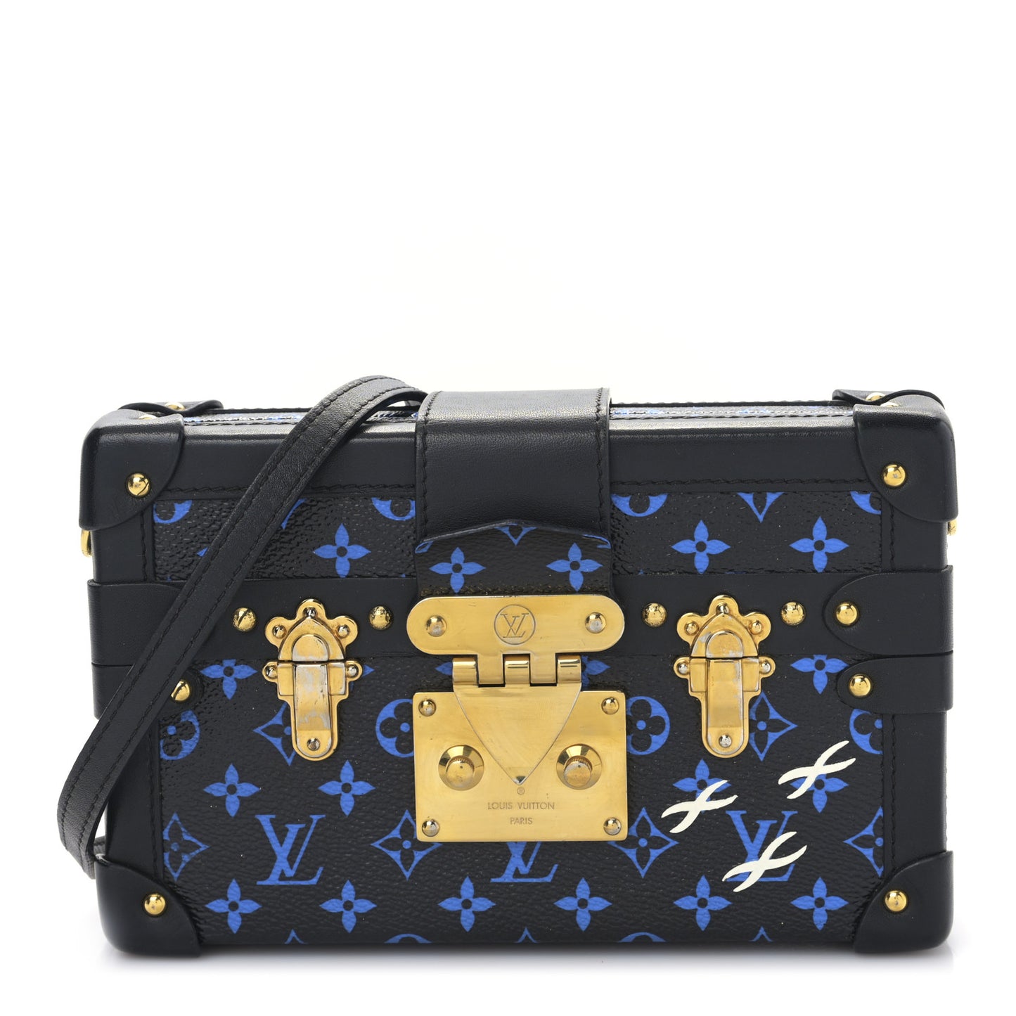 Monogram Petite Malle Blue Black