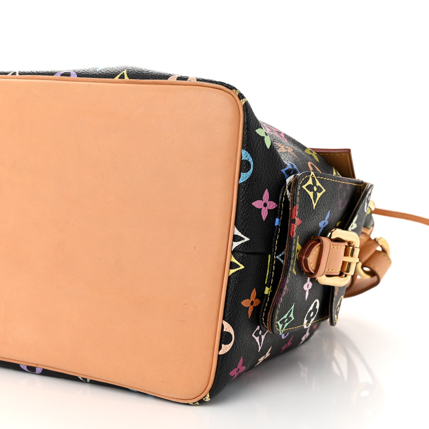 Louis Vuitton Monogram Multicolor Petit Noe Black 9 of 11
