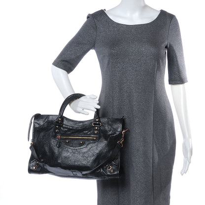 Balenciaga Agneau Giant 12 Rose Gold Hardware City Black 2 of 7