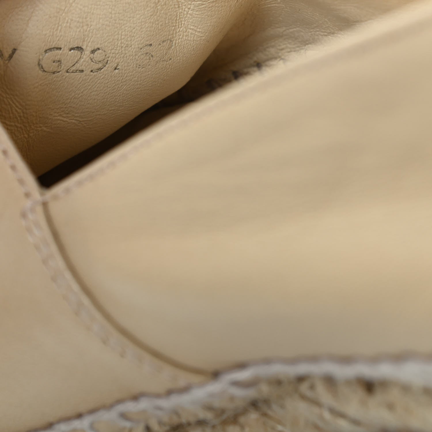 Chanel Lambskin CC Espadrilles 38 Beige Black 10 of 12