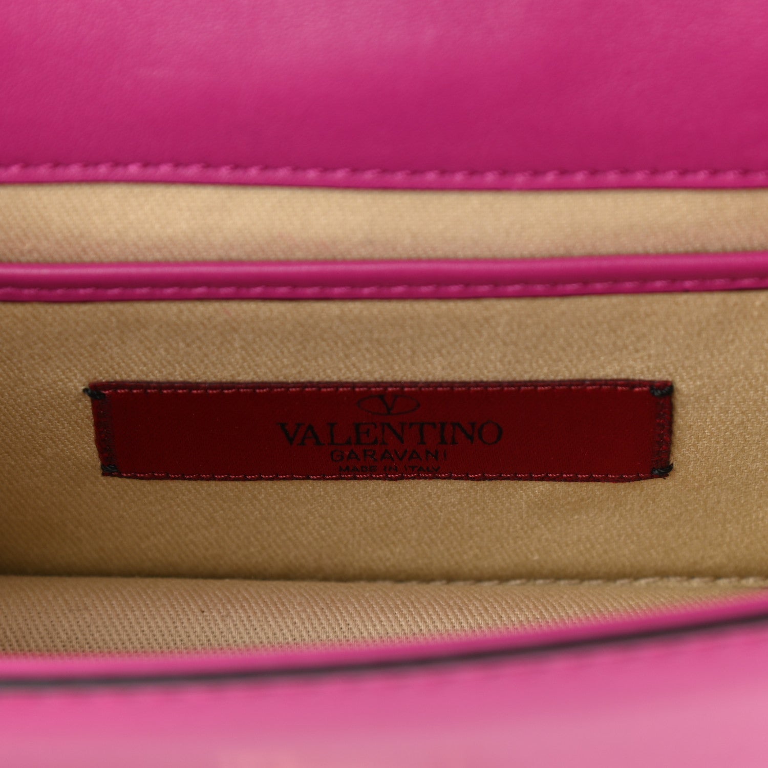 Valentino Garavani Vitello Mini Glam Lock Rockstud Flap Fuxia 6 of 9