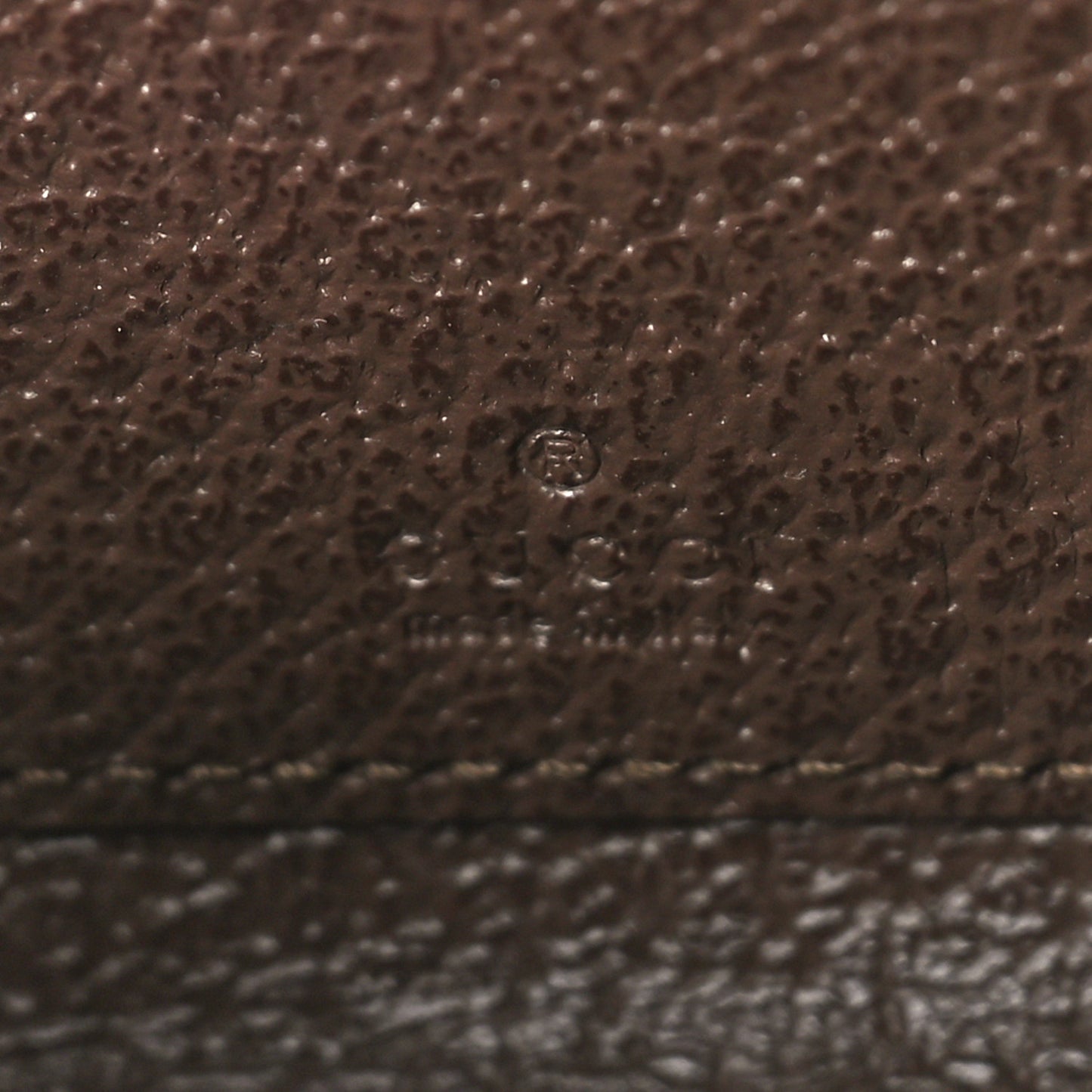 GG Supreme Monogram Textured Dollar Calfskin Web Ophidia Zip Around Card Case Wallet Beige Ebony New Acero