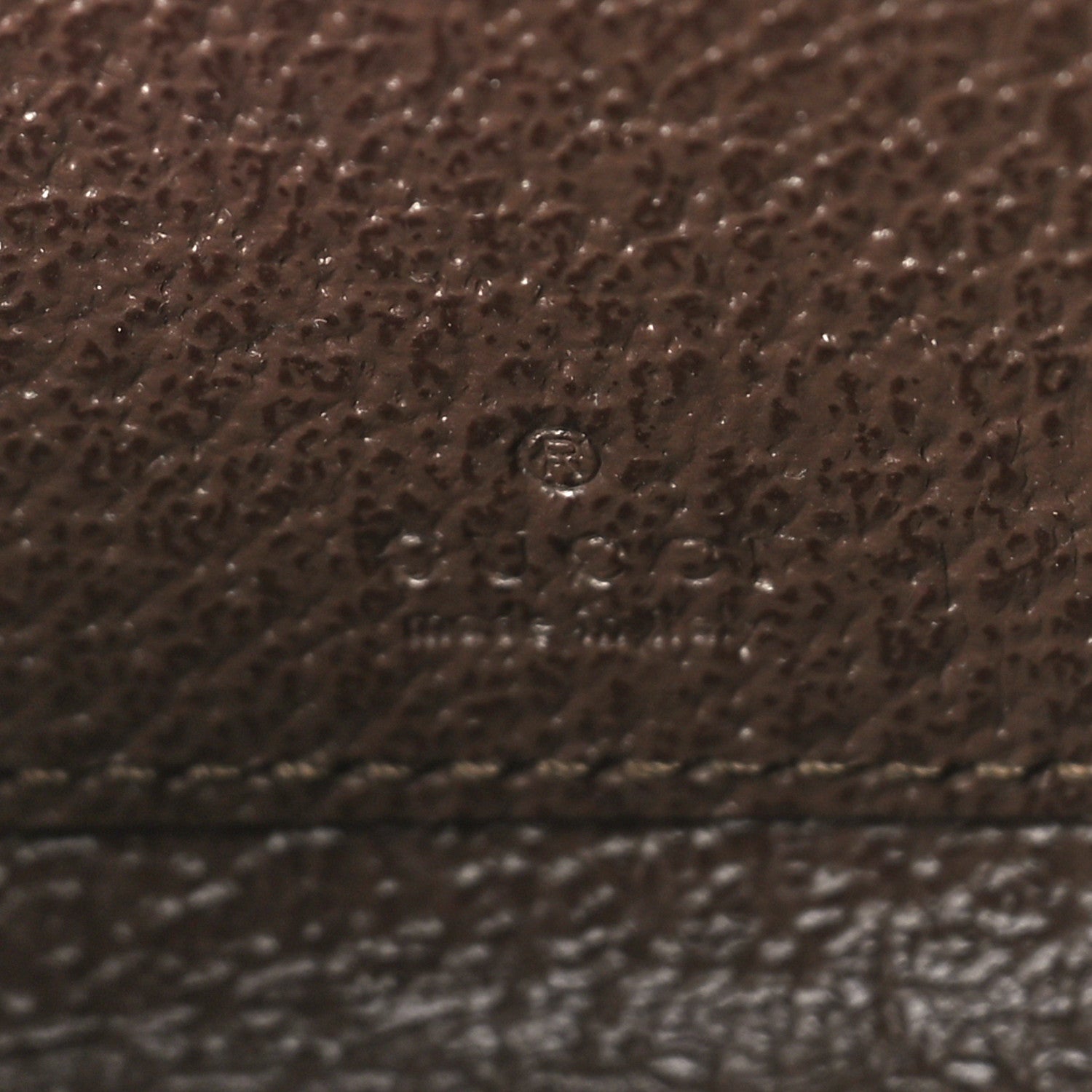 Gucci GG Supreme Monogram Textured Dollar Calfskin Web Ophidia Zip Around Card Case Wallet Beige Ebony New Acero 6 of 9